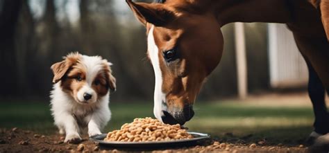 Can Horses Eat Dog Food? Exploring the Unlikely Connection Between Equine Diets and Canine Cuisine